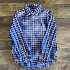 Ralph Lauren Navy and Red Plaid Shirt